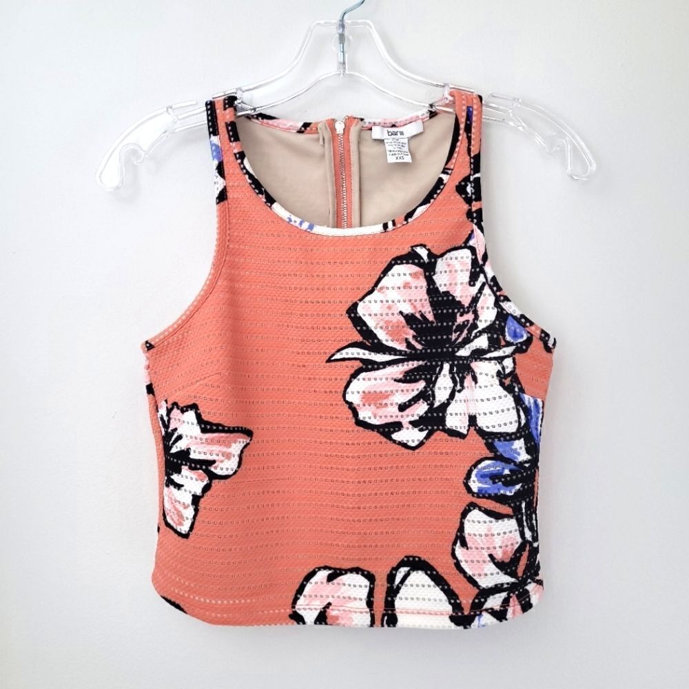 BAR III racerback crop tank top